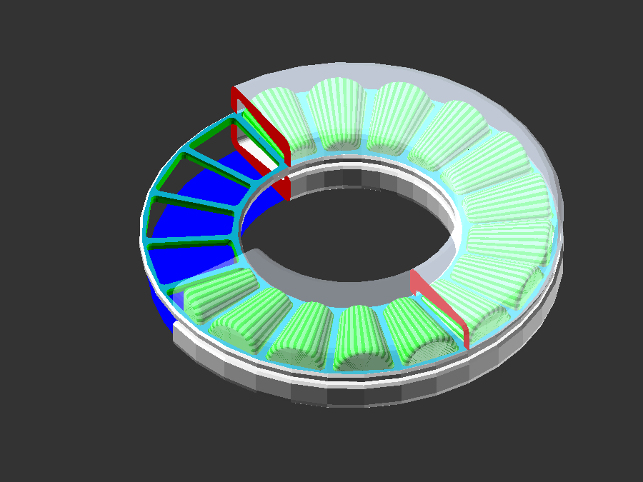 Lazy Susan Axial roller bearing by Jack Download free STL model