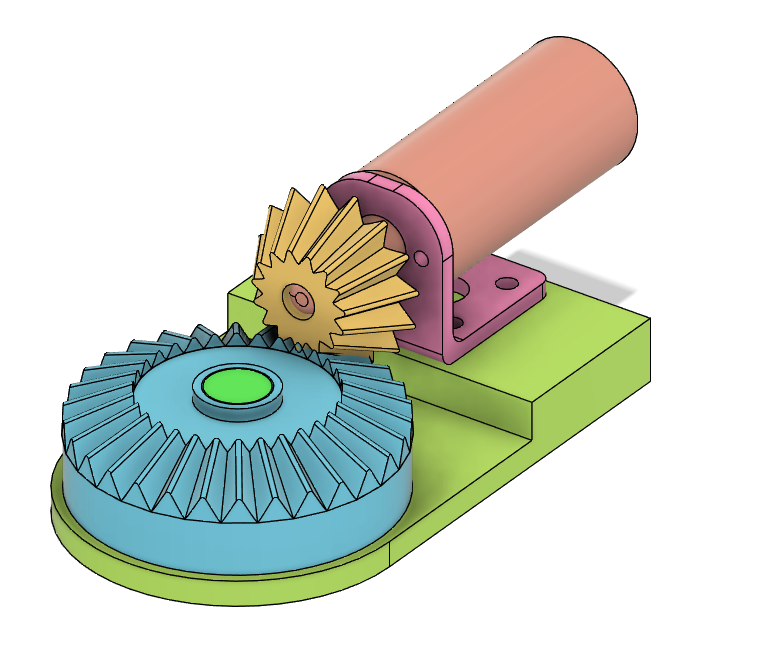 Bevel Gear tester with parametric gears by MeideC Download free STL