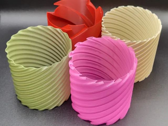 Twistyguys: helicial vase mode models