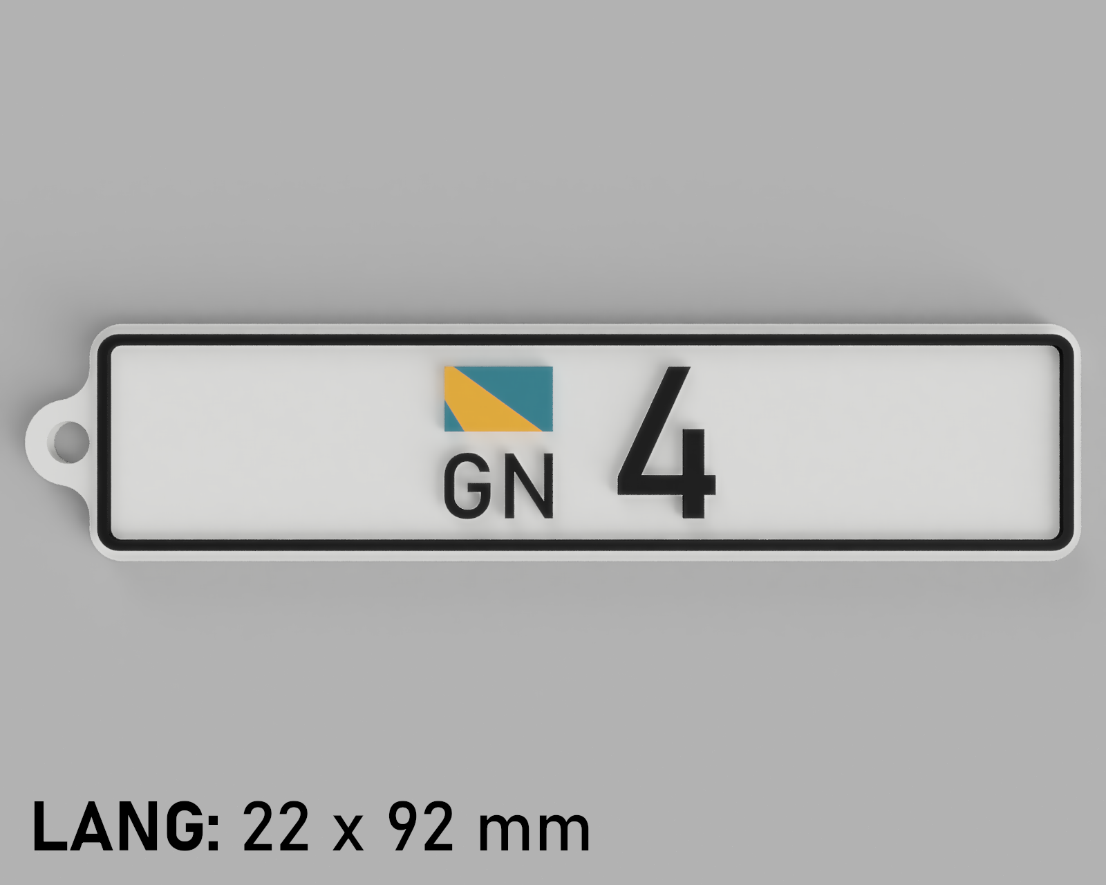 Gurkistan Kennzeichen Nr. 4 by Daniel Download free STL model
