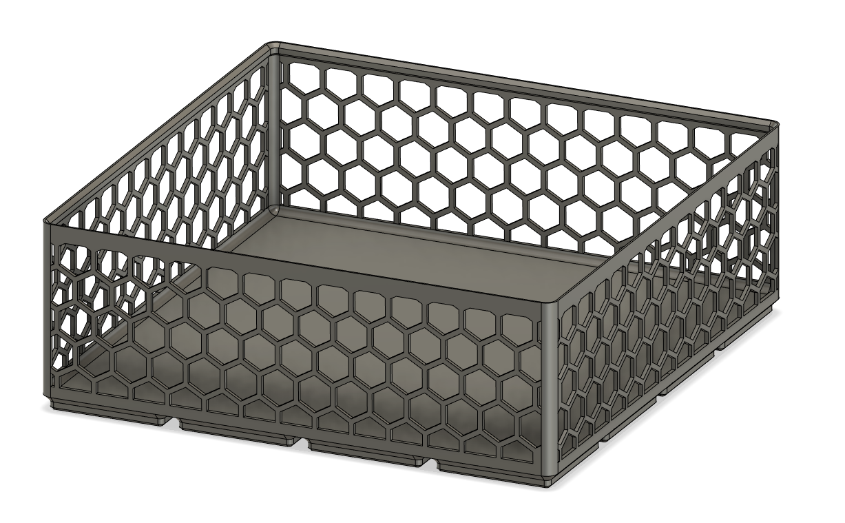 Gridfinity 4x4x6 HexBin
