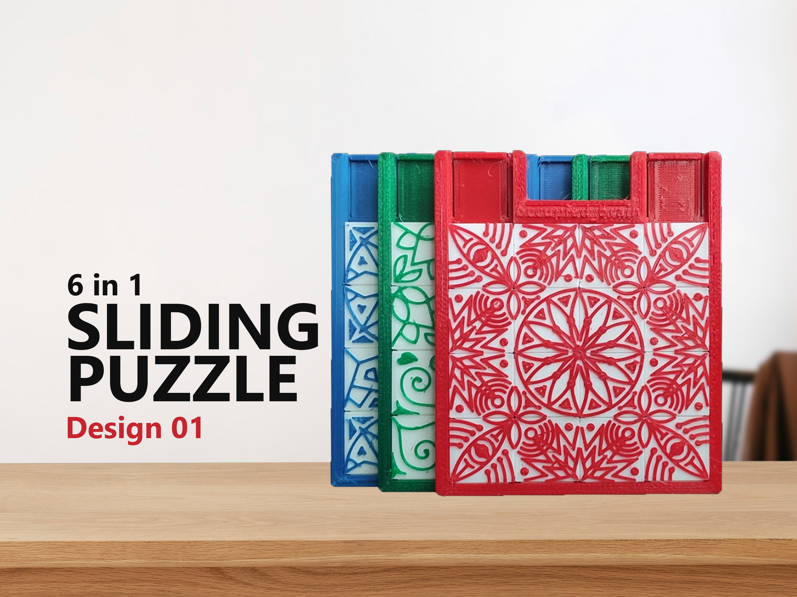 6 in 1 - Sliding Puzzle : Design 01