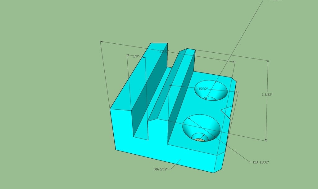 Glass Shelf Hanger 1/8" by FunkyNuggets007 Download free STL model