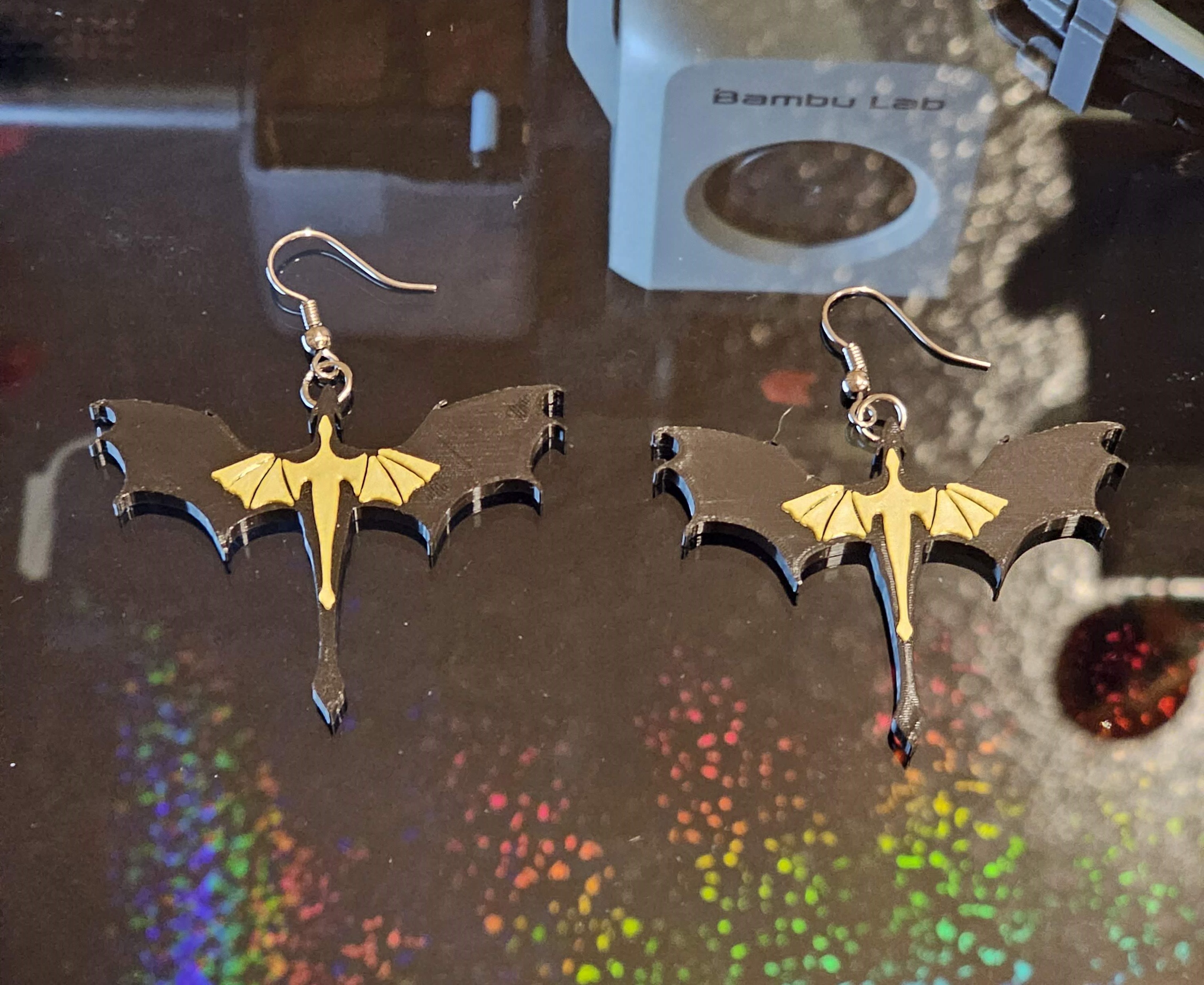 Fourth Wing Dragon Earrings