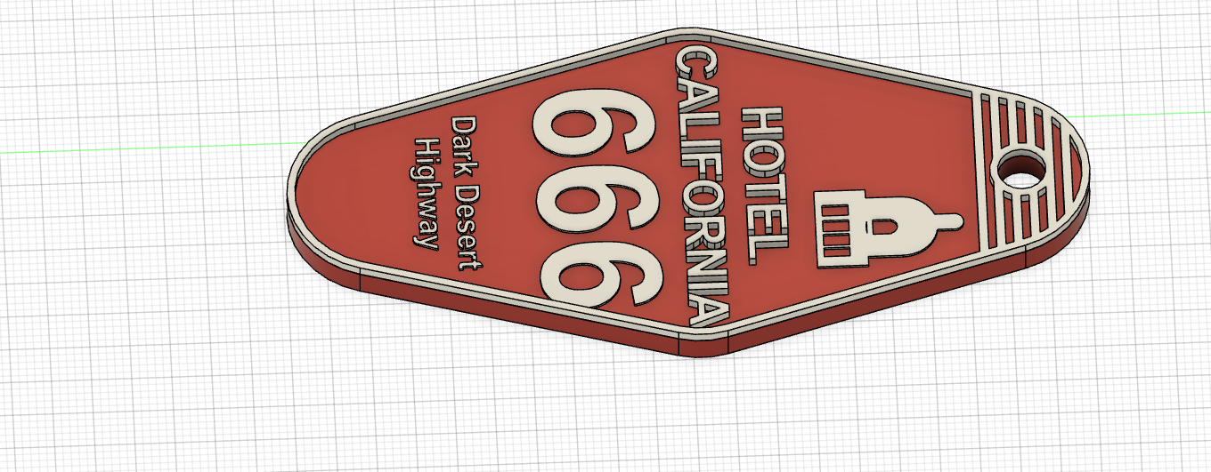 Hotel California Key Fob by Tom Anderson (The Real NEO) Download free