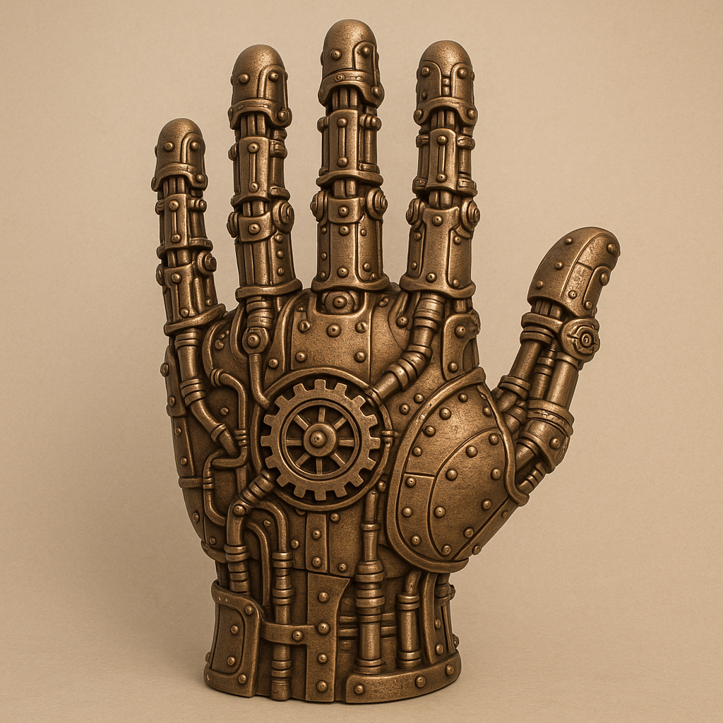 Mechanical Steampunk Hand Sculpture