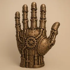 Mechanical Steampunk Hand Sculpture