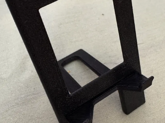 Phone Holder with cutout to save filament