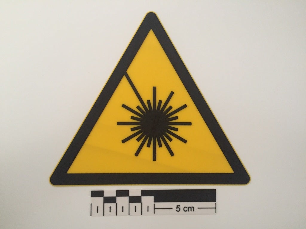 Laser Warning Sign (Laserwarnzeichen)
