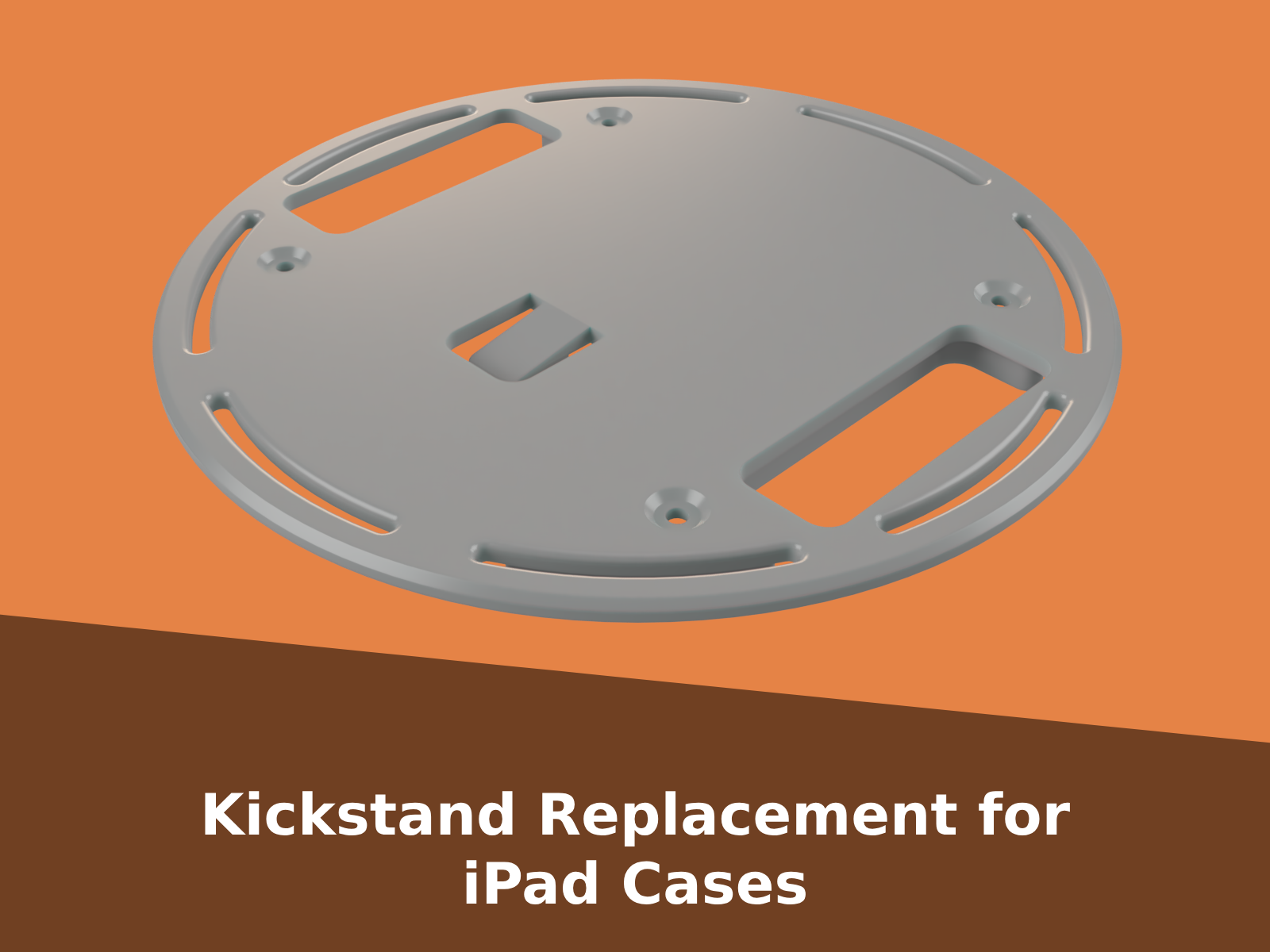 Kickstand Replacement for iPad Cases by brandonb Download free STL