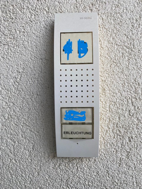 Siedle bell/intercom - renovation, new bell plates / Siedle Klingel