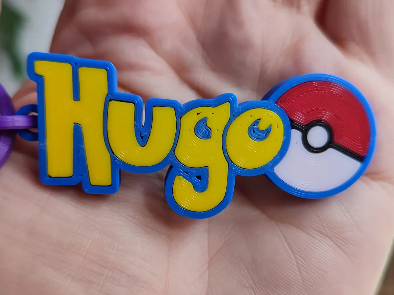 Customizable Pokemon Themed Nametag/Keyring (separate colors, not MMU, no filament change) by jsou | Download free STL model | Printables.com for Free Printable Pokemon Name Tag