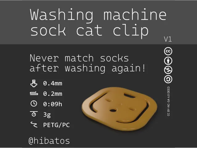 Sock cat sock clip for washing machine