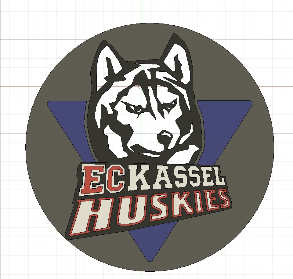 Kassel Huskies Logo Schlüsselanhänger / Keychain by