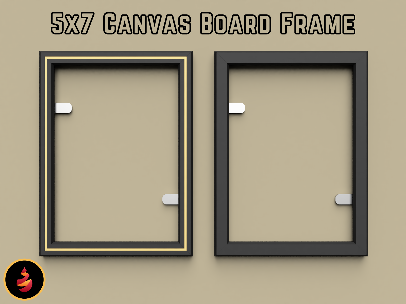 5x7 Canvas Board Frame by JamesThePrinter Download free STL model