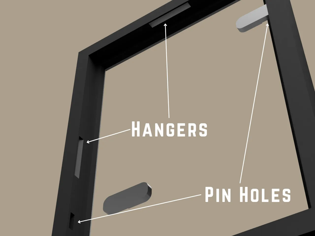 5x7 Canvas Board Frame by JamesThePrinter, Download free STL model