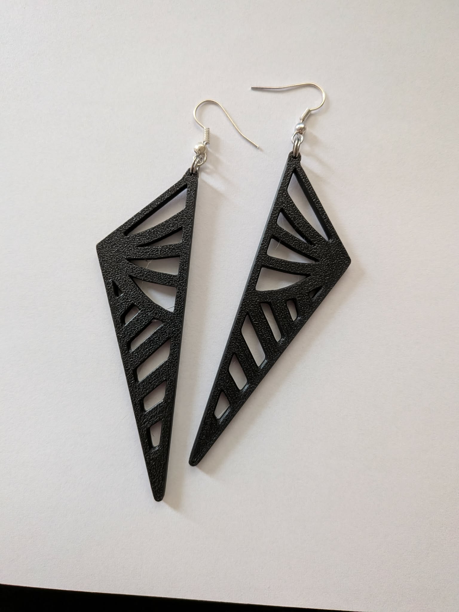 Simple triangle abstract earrings