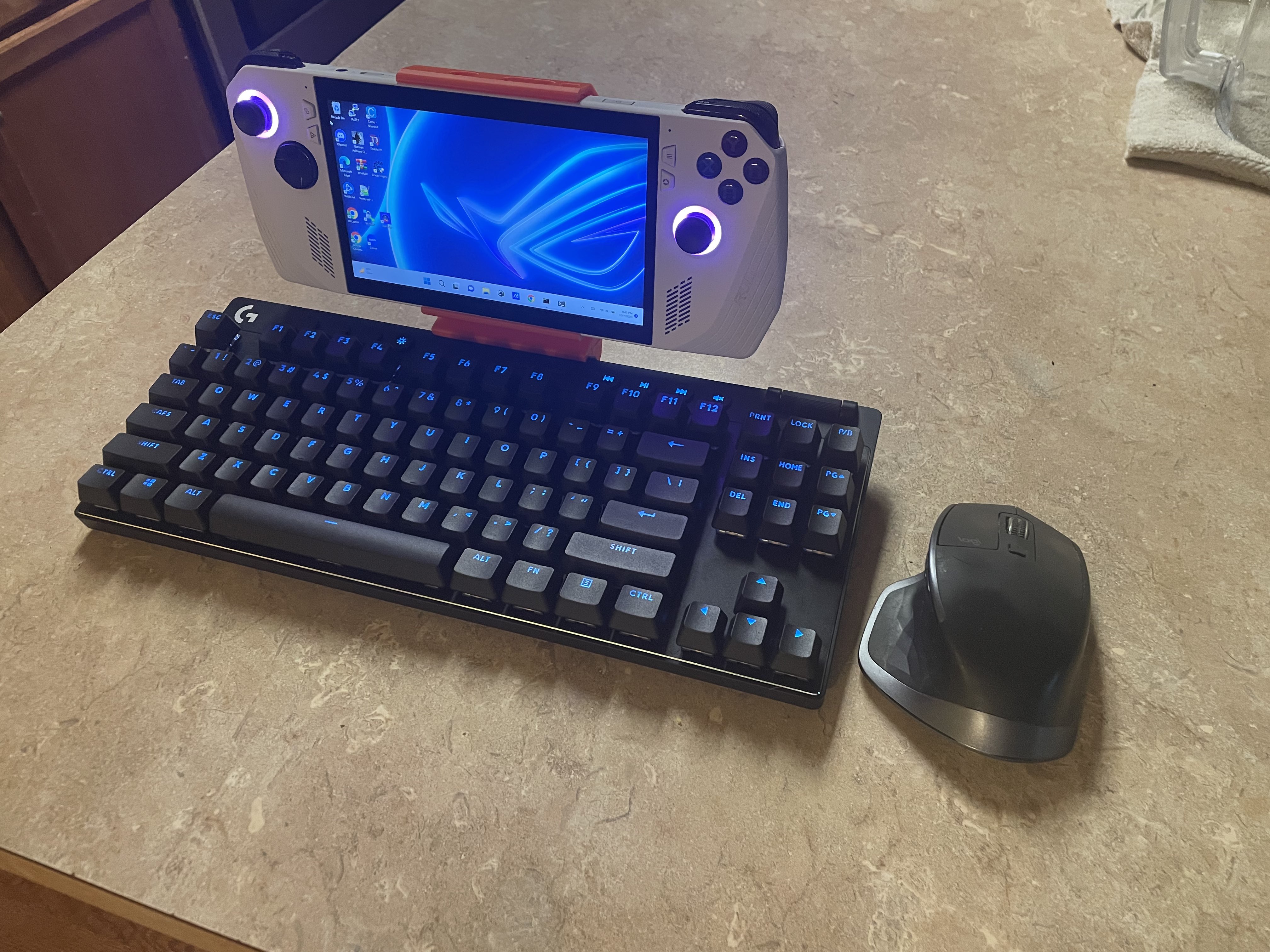 ROG Ally dock for Logitech TKL pro x