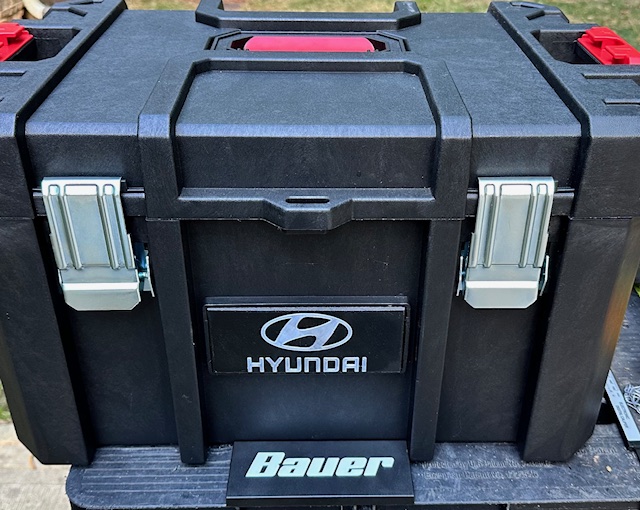 Kia, Hyundai Logo Nameplates for Bauer Harbor Freight Large Modular Toolbox EV6/Ioniq 5 Frunk Replacement — miniatura 7