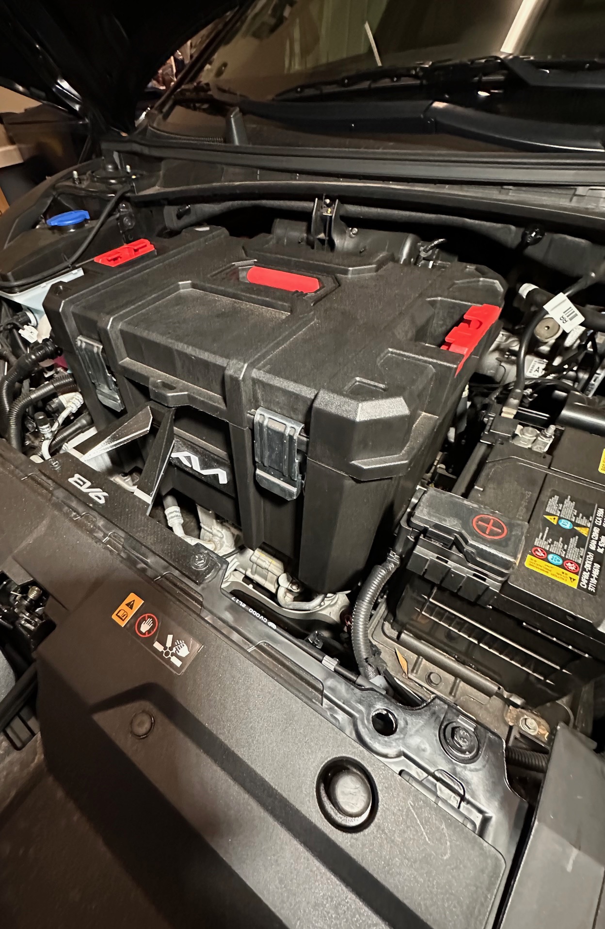 Kia, Hyundai Logo Nameplates for Bauer Harbor Freight Large Modular Toolbox EV6/Ioniq 5 Frunk Replacement — miniatura 8