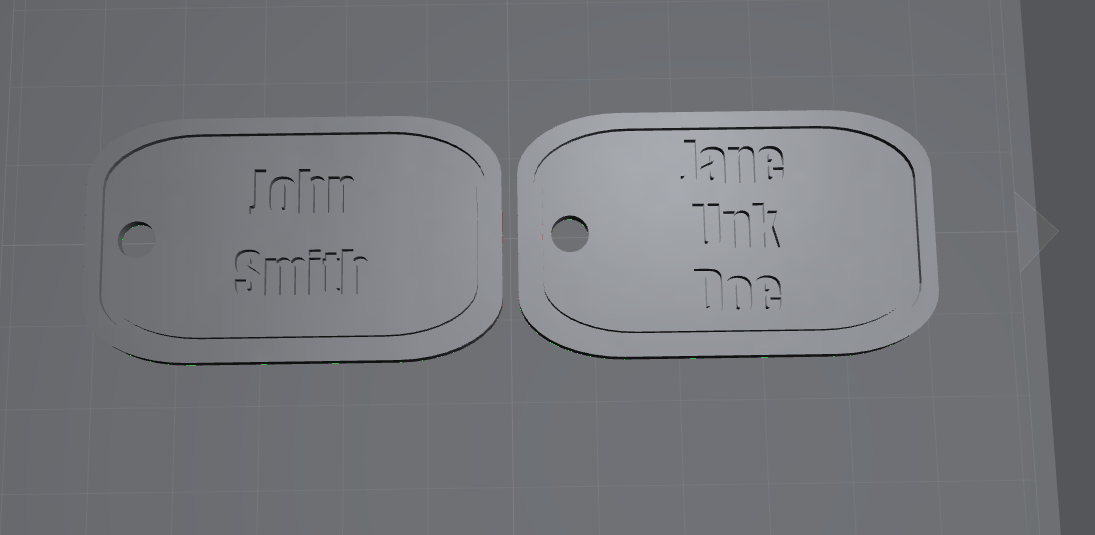 Customizable Name Tag/Keychain