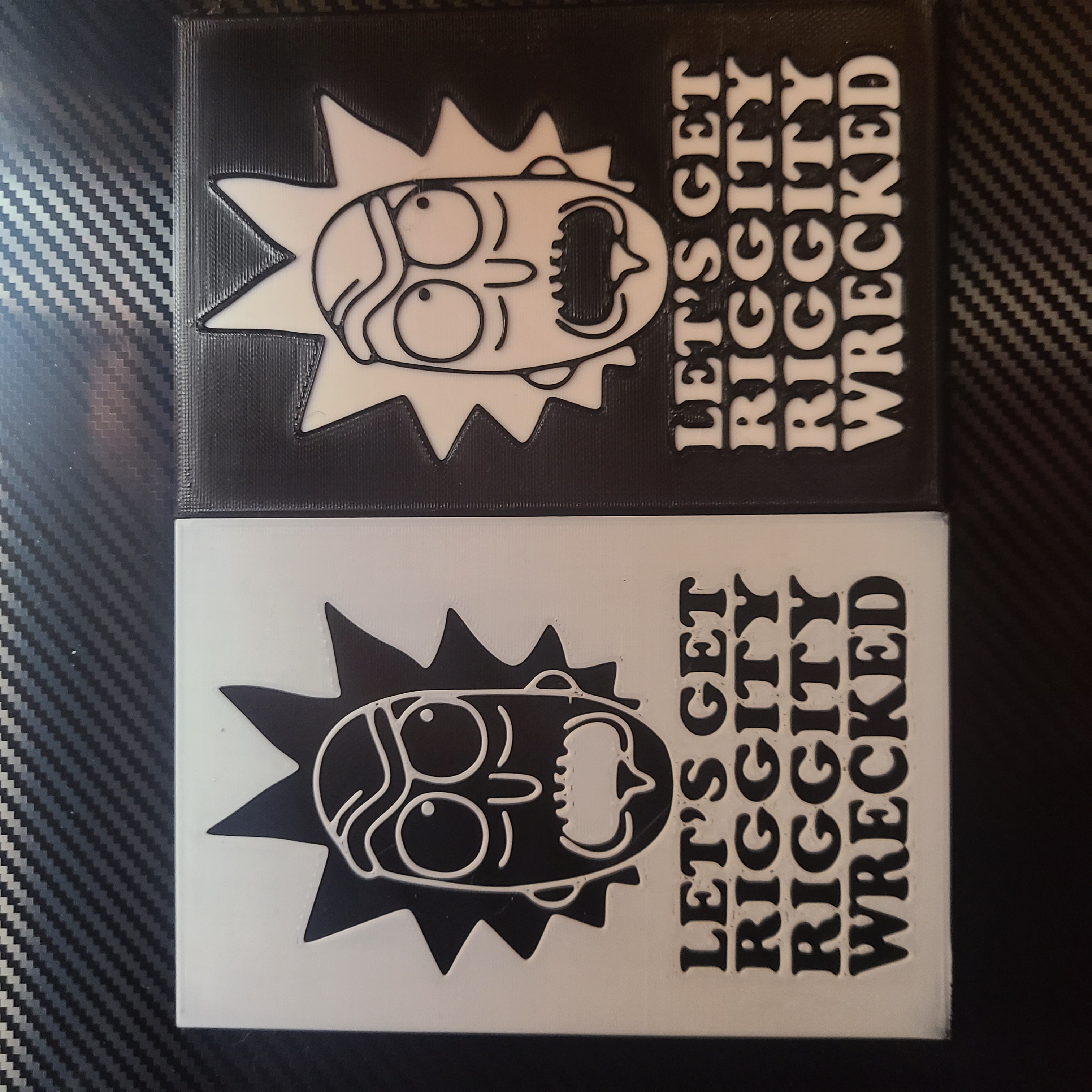 Lets get riggity riggity wrecked logo