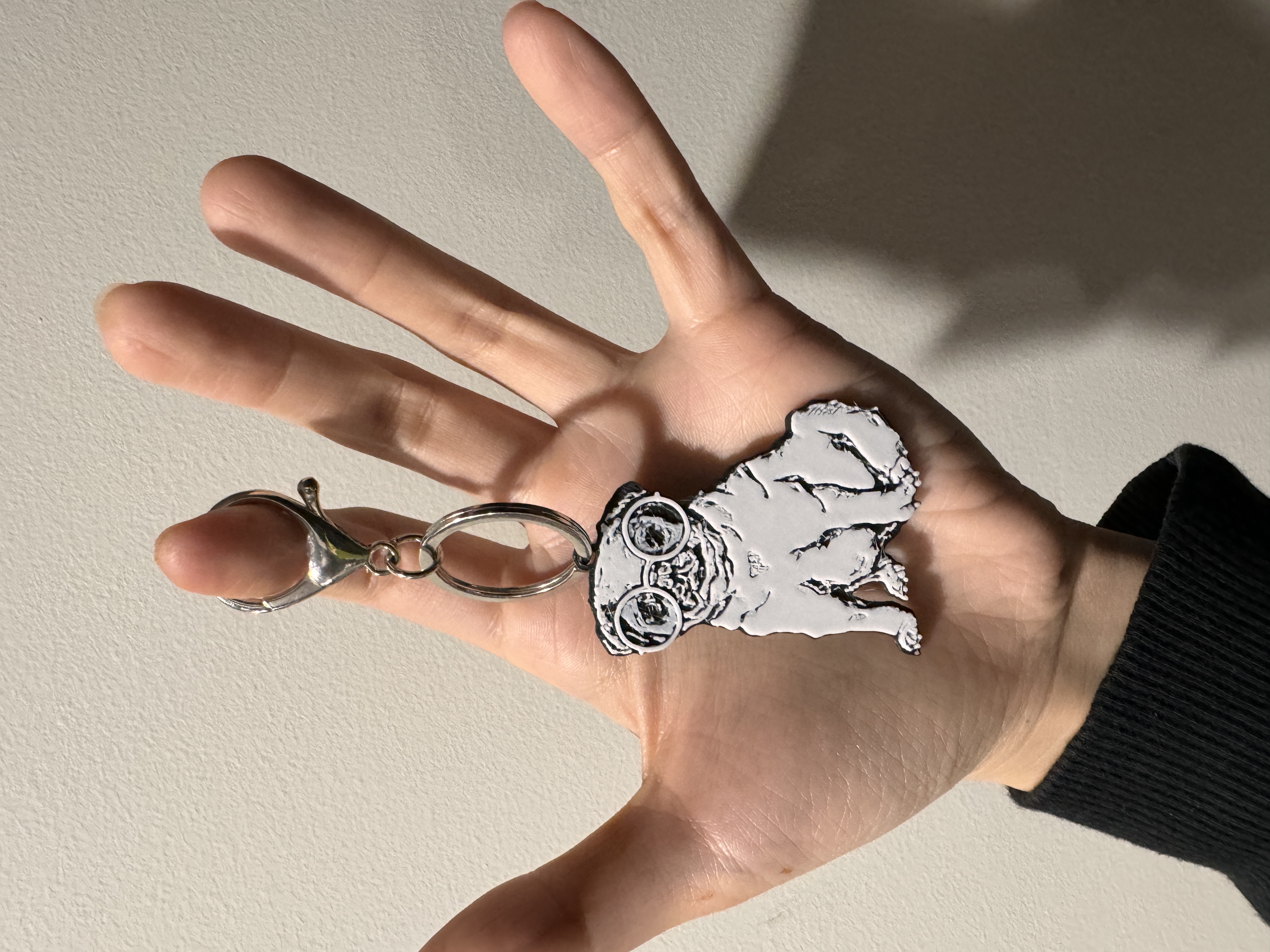 Pug Keychain
