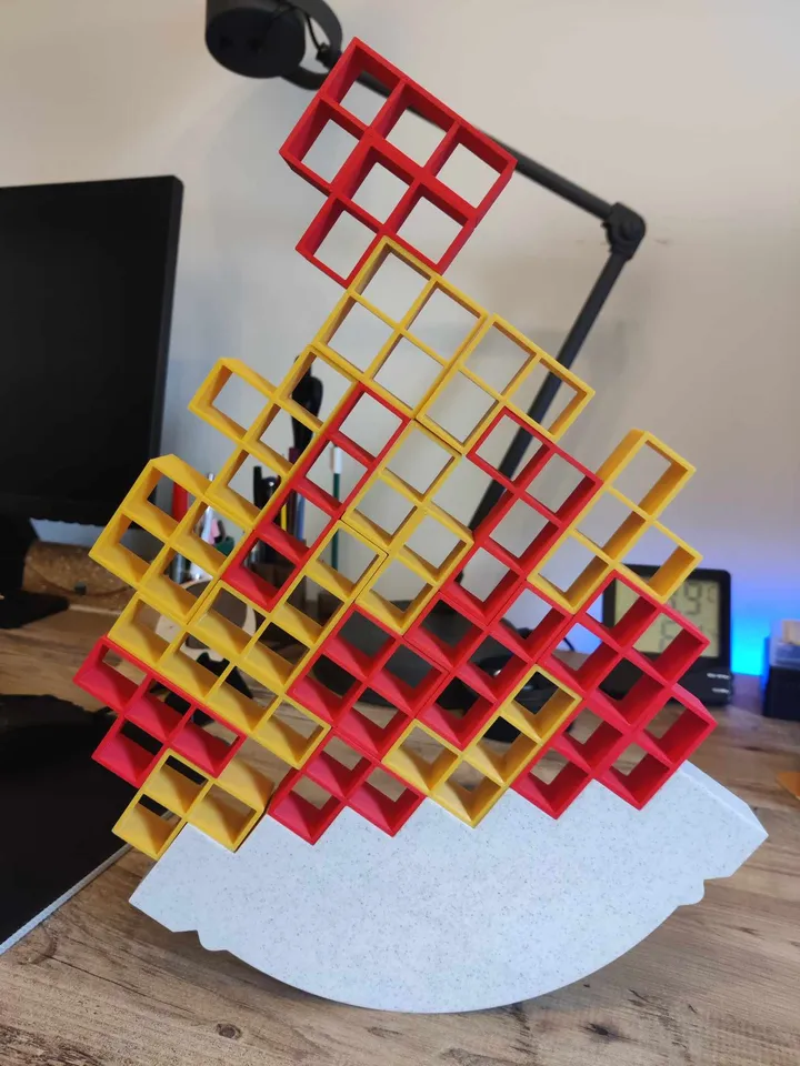 Tetra Tower - A Brick Balancing Game by DSpecter, Download free STL model