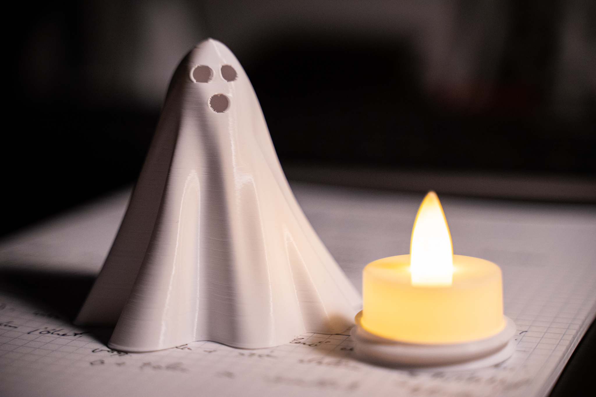 Tealight ghost by ntcom | Download free STL model | Printables.com