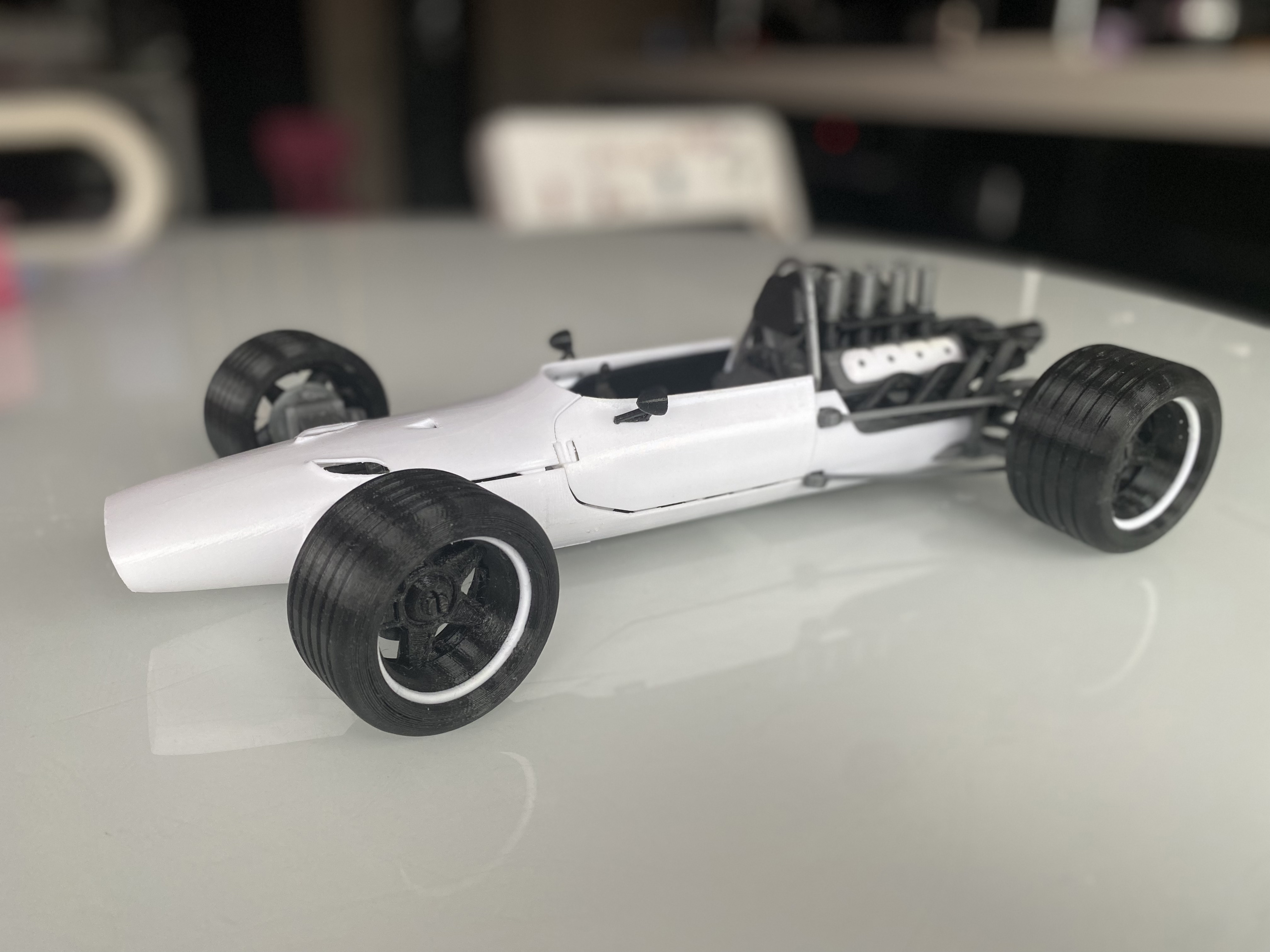 Wheels with two coloured parts for SCARBO SVF1 Race Car Model