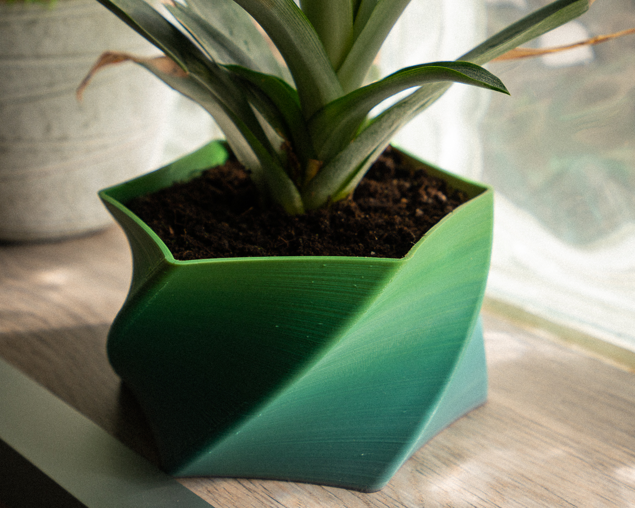 6 Sided Spiral Vase