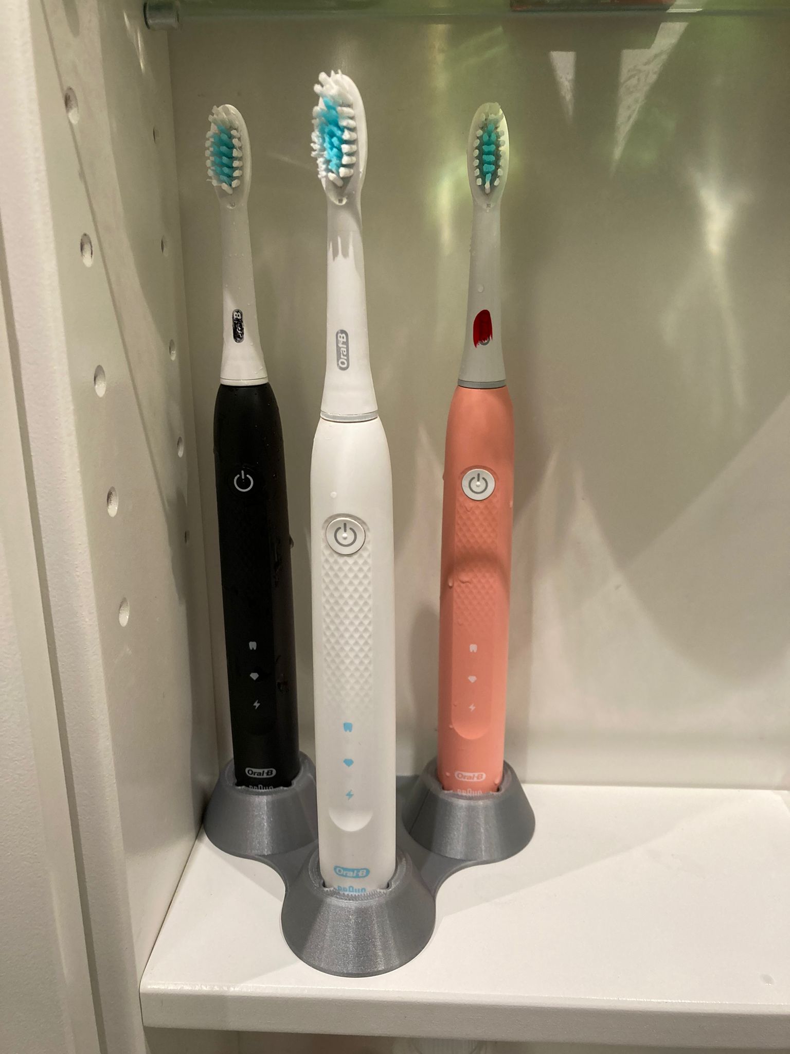 Electric Toothbrush Stand (up to 3 brushes)