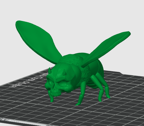 Bee with skull