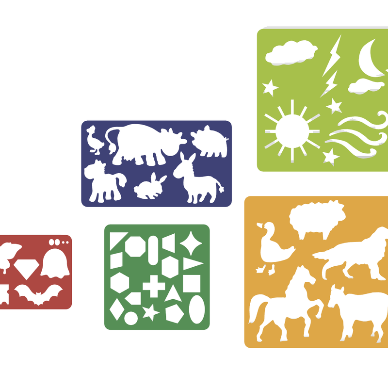 Drawing stencils by m0dule | Download free STL model | Printables.com