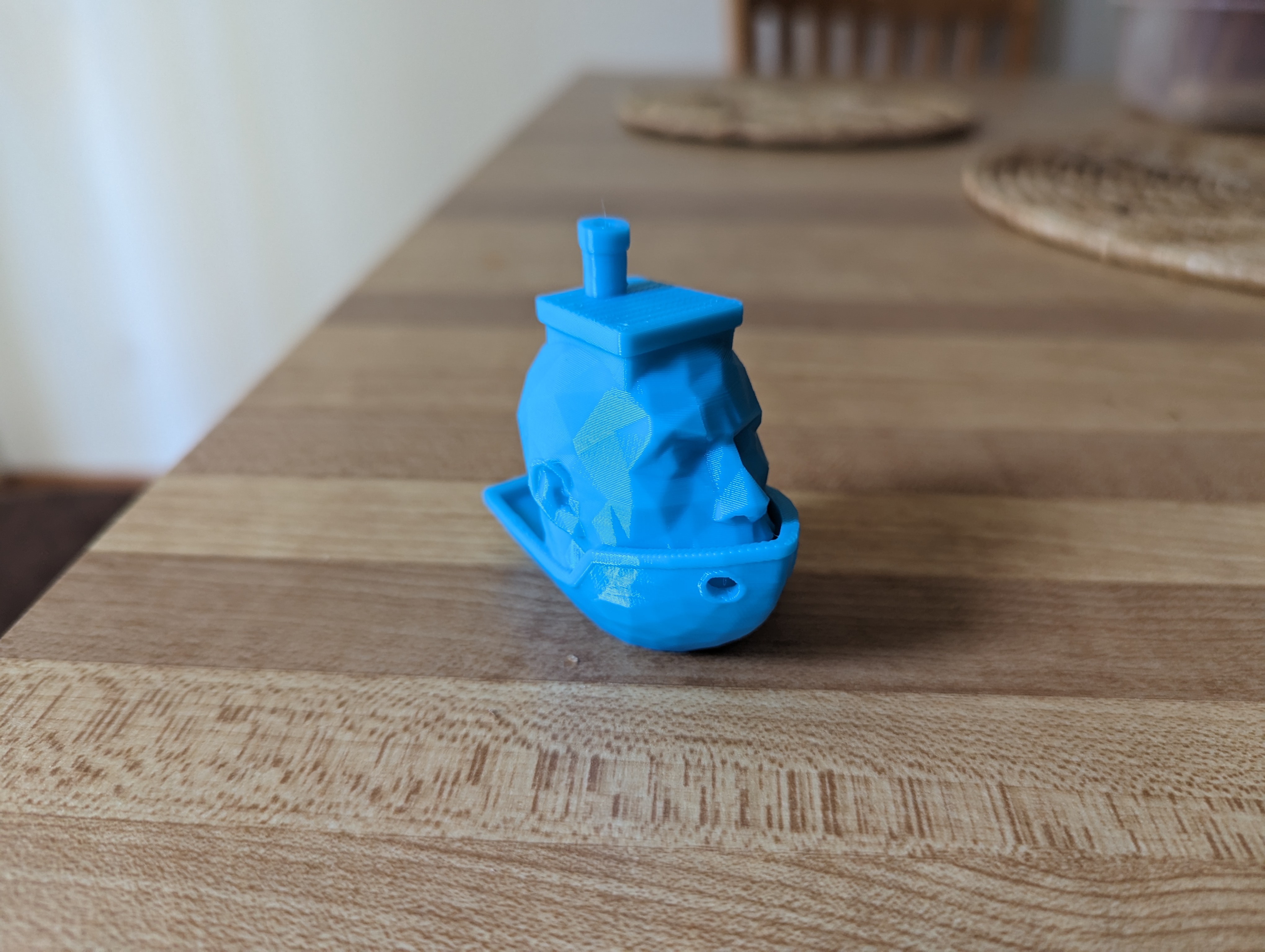 Low poly rock benchy