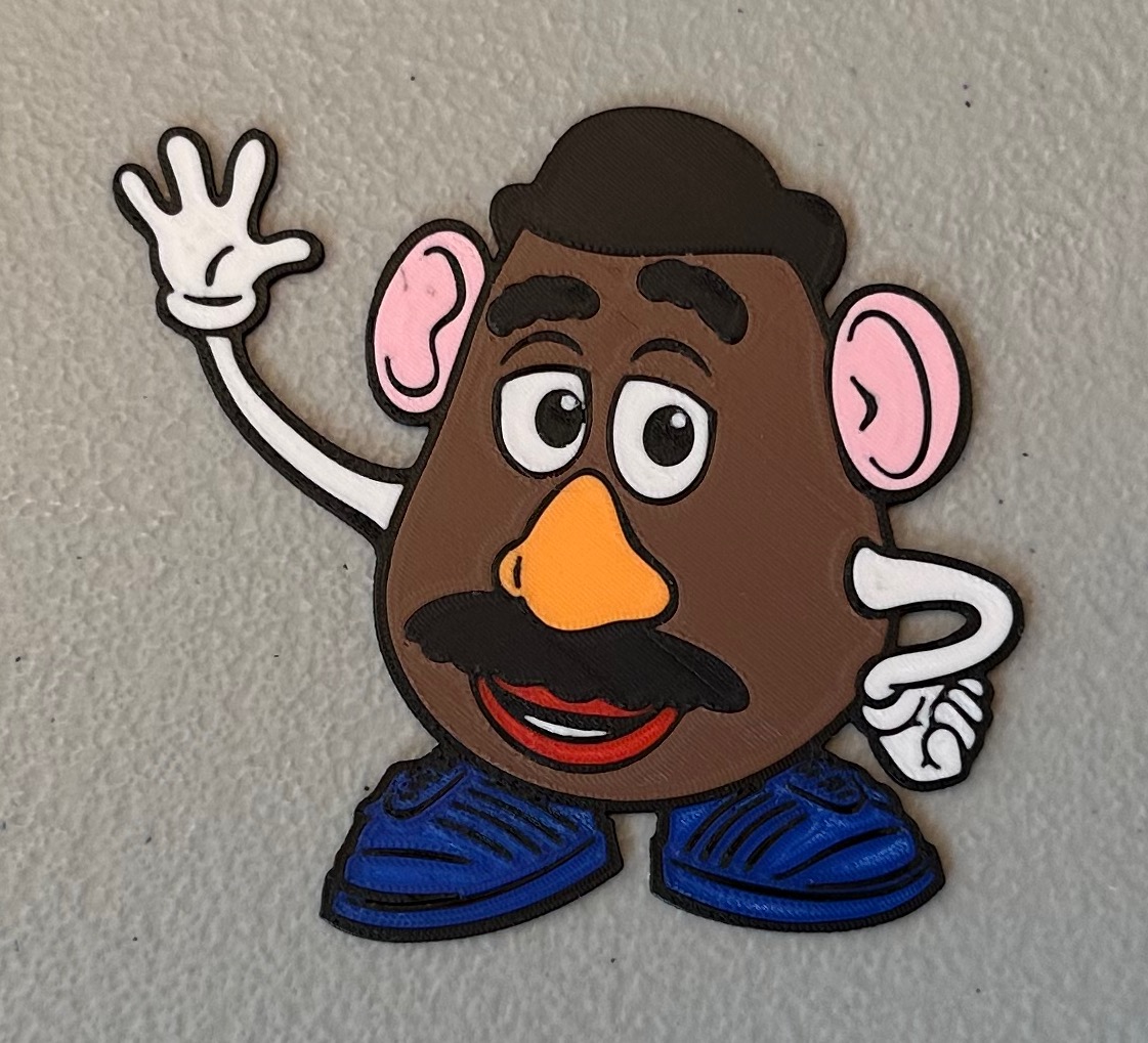 Multicolor Mr. Potato Head Magnet