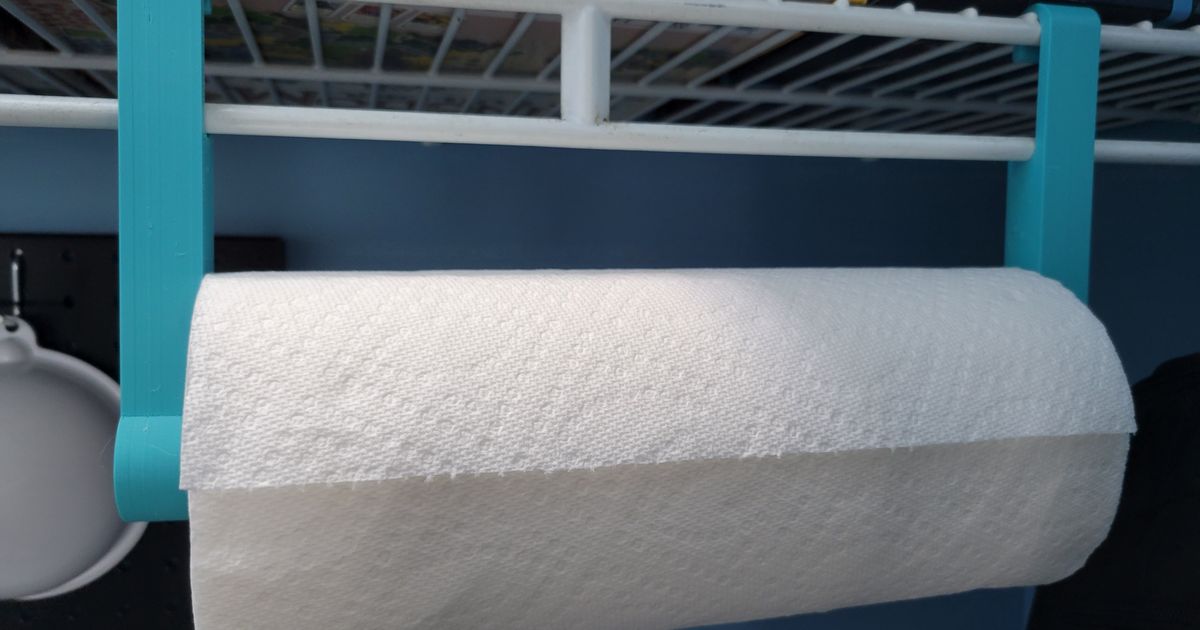 Wire Rack Paper Towel Holder by Phamtom Download free STL model