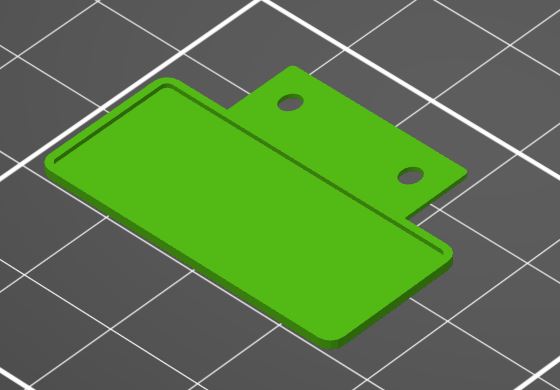 Blank license plate for 3Dsets Buggy .stp included
