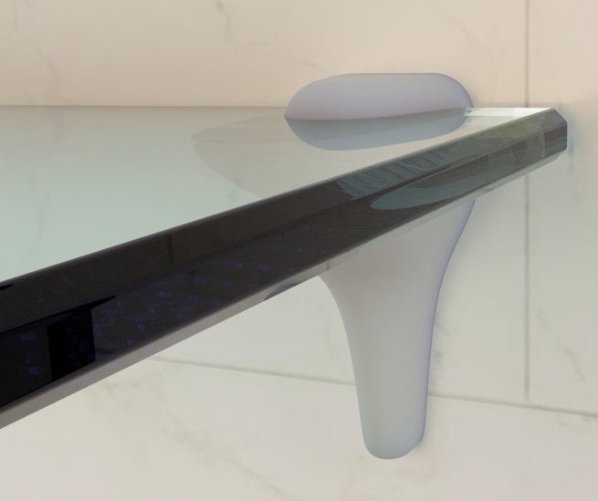 Glass Shelf Holder for Bathroom