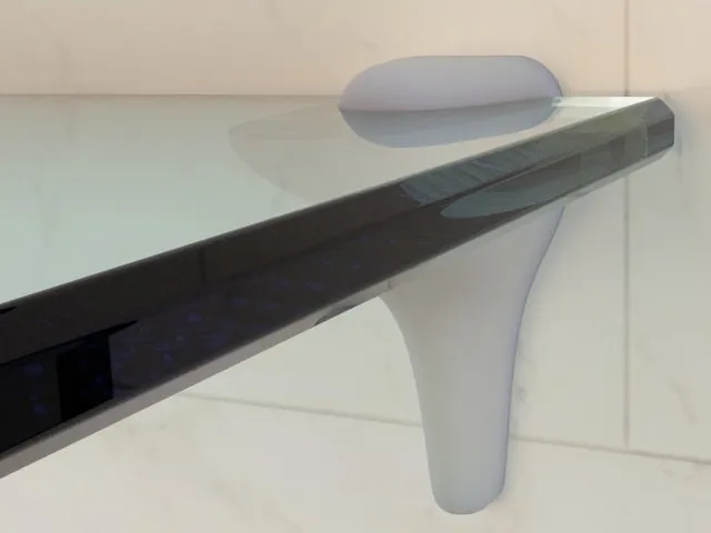 Glass Shelf Holder for Bathroom