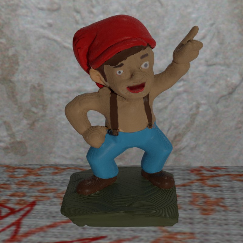 TTRPG Tabletop Miniature figureine NOsupport FDM ready