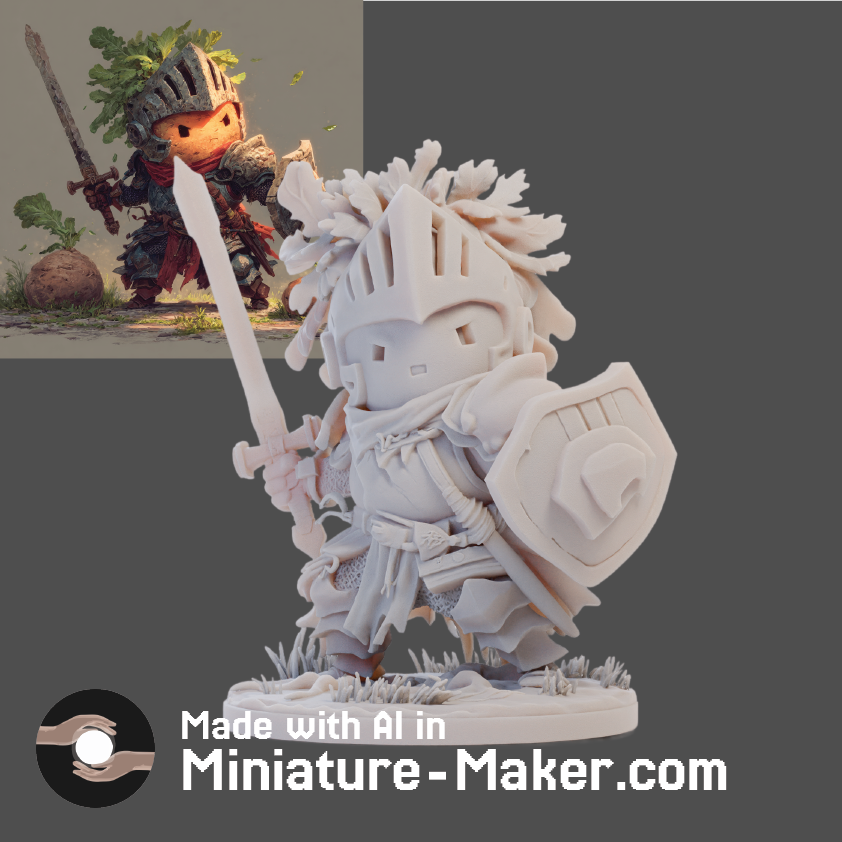 Potato Knight - Custom Dnd Mini