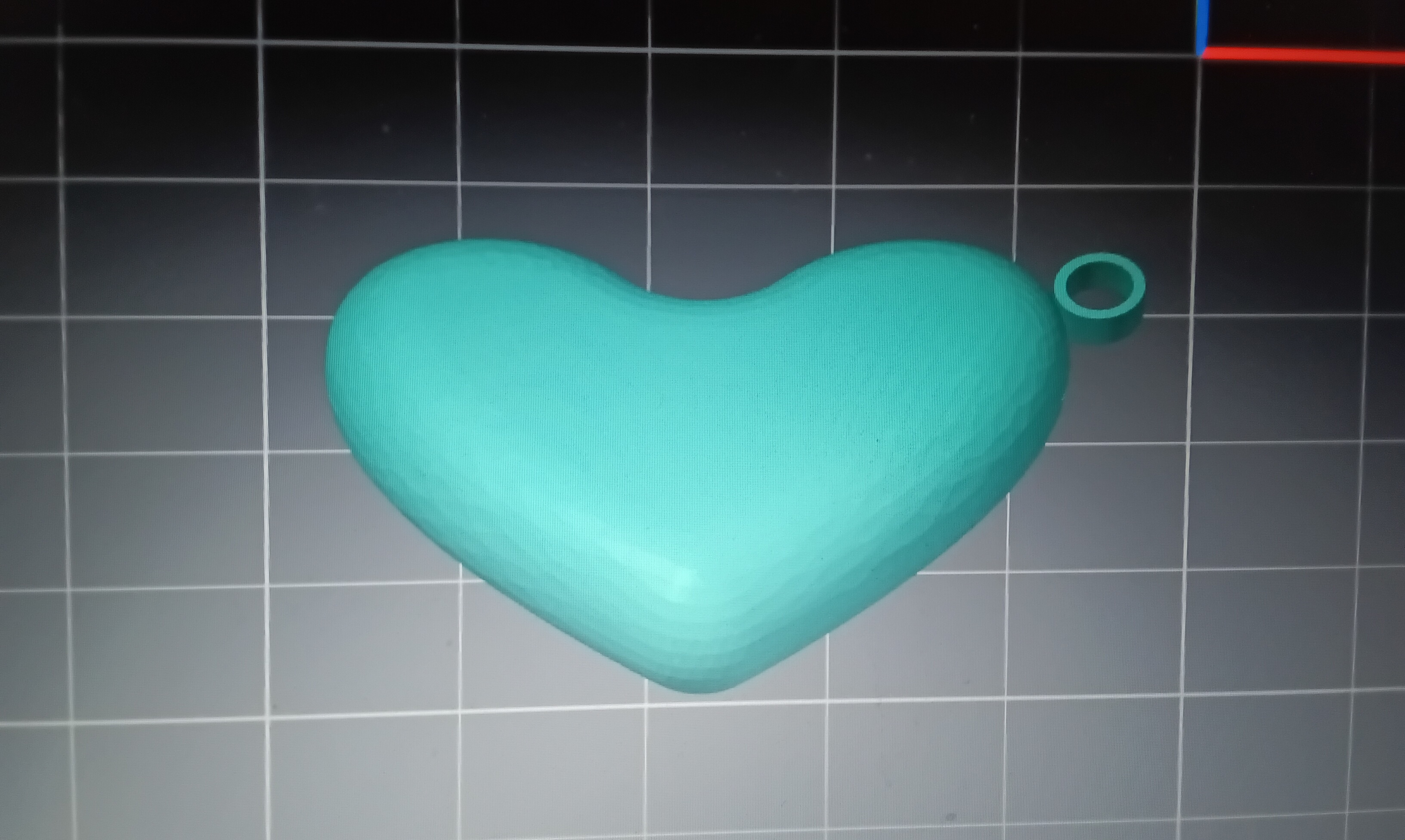 heart keychain fidget toy fun print-in-place editable free to sell cool repair in slicer — miniatura 2