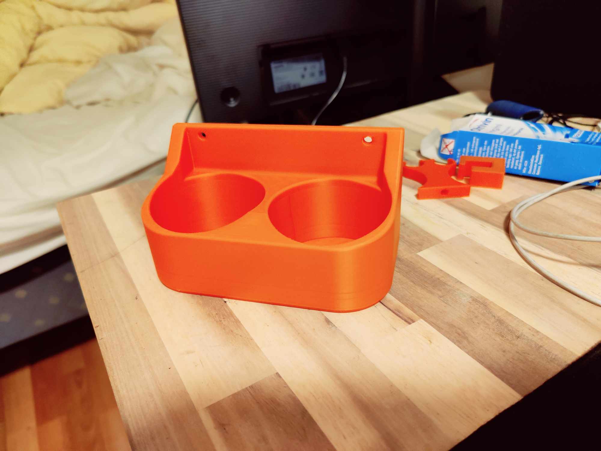 wall mount cup holder by Oystein Download free STL model