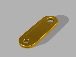 Key tag with place for note by Zgorski | Download free STL model ...