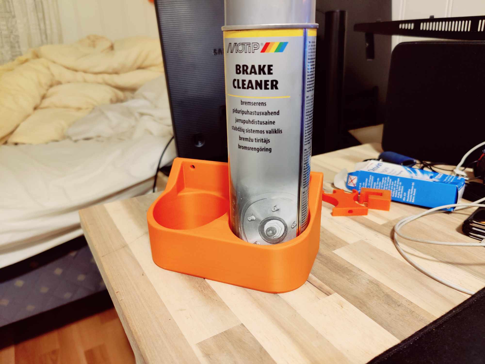 Pegboard spraycan holder