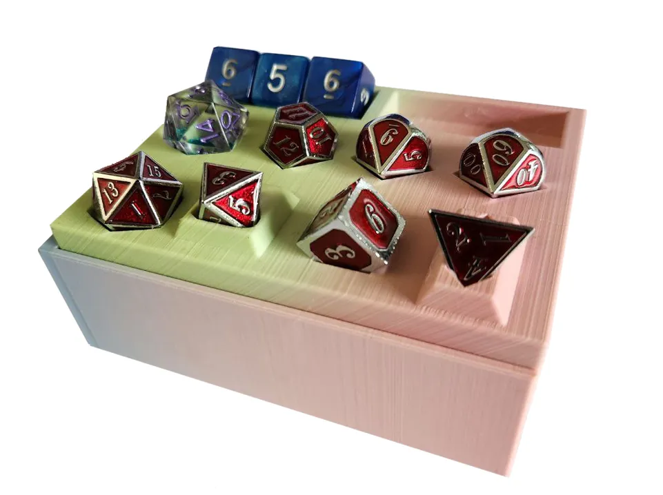 Stackable D&D Dice Box by Jelle, Download free STL model