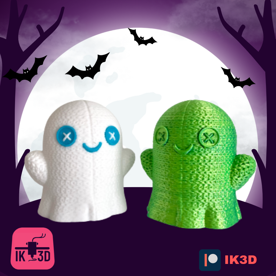 CROCHET GHOST - NO SUPPORTS - COLOR PRINT