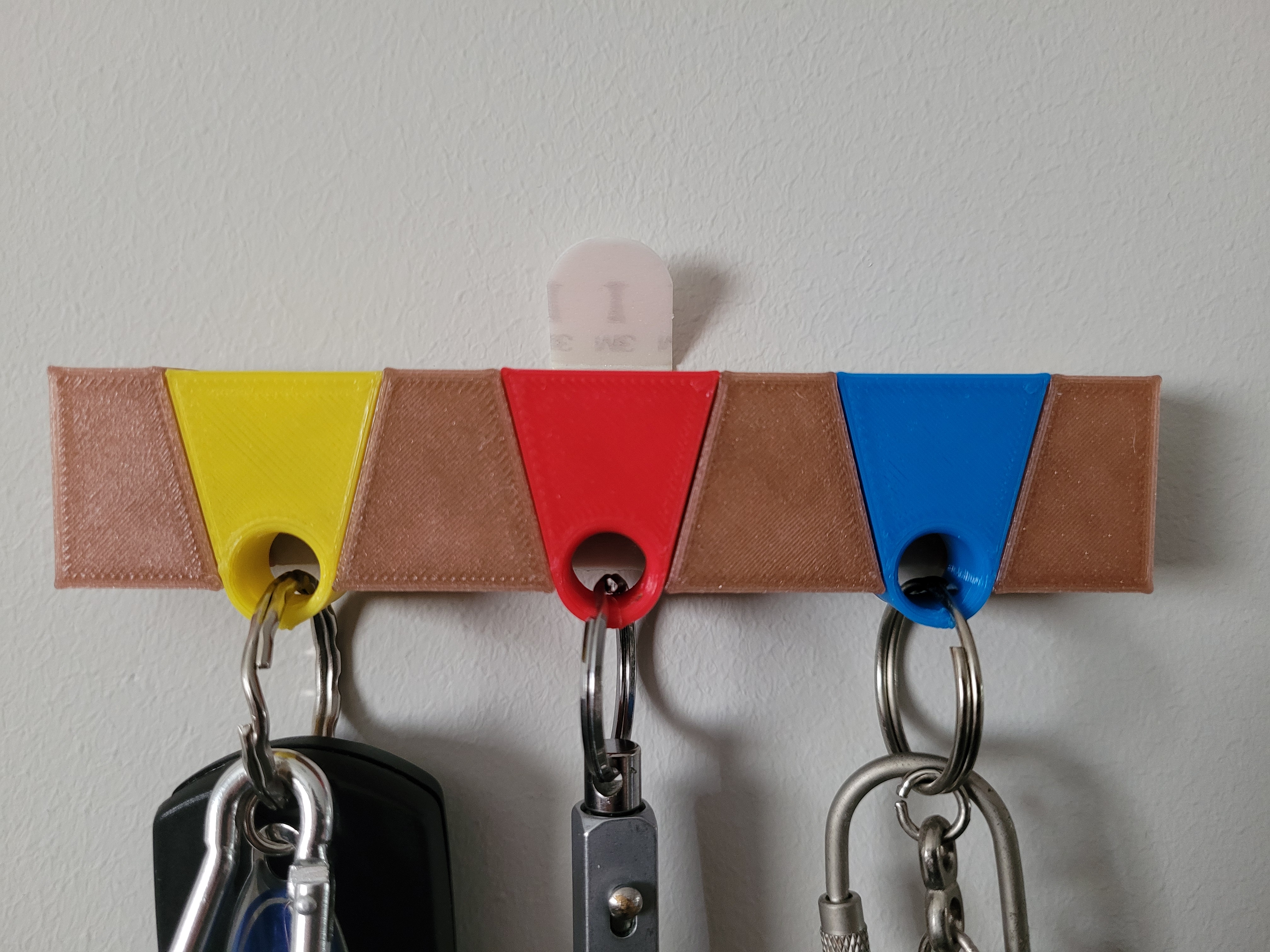 Wall-Mounted Key Tag and Hanger