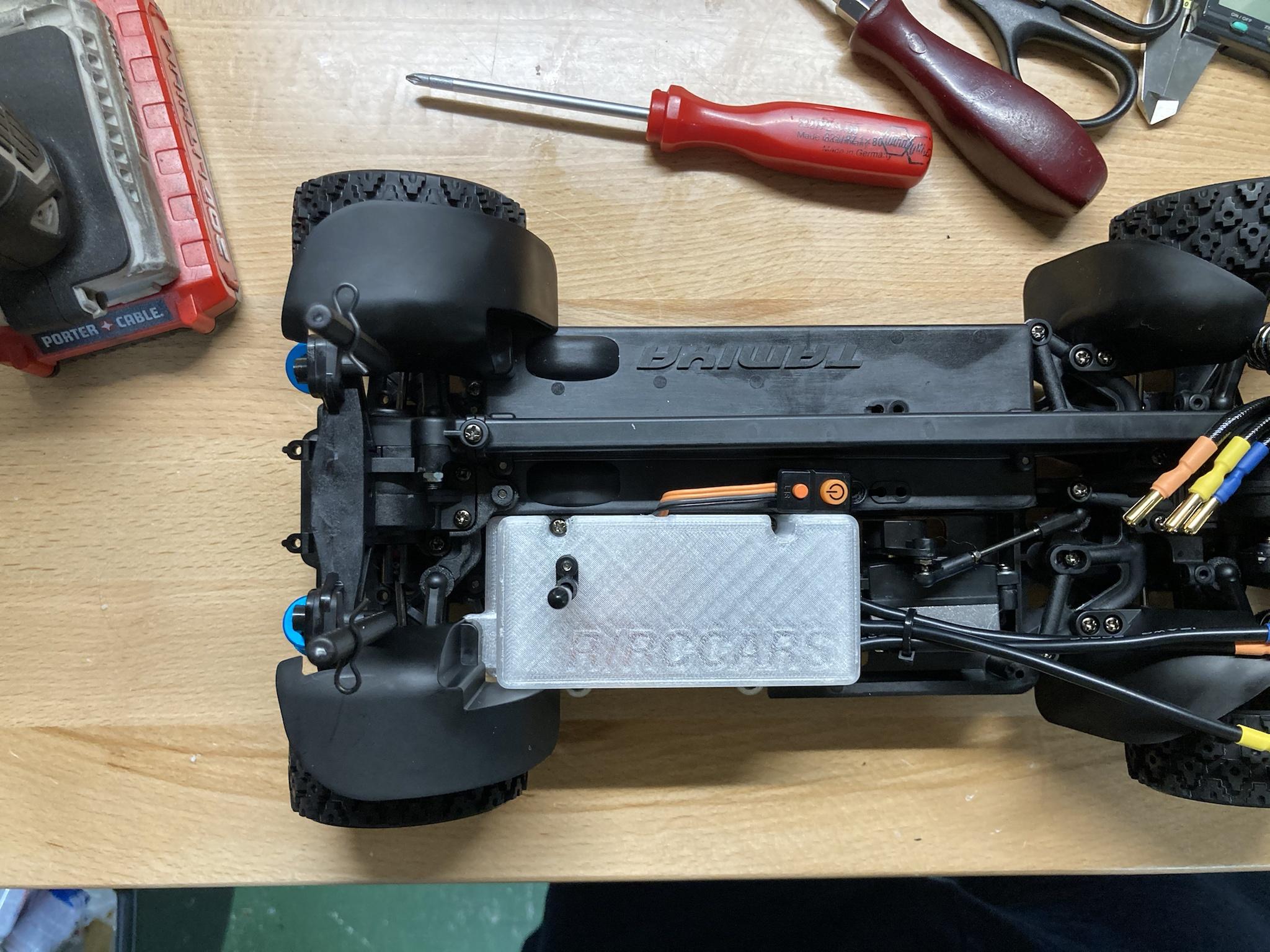Tamiya XV-01 electronics box